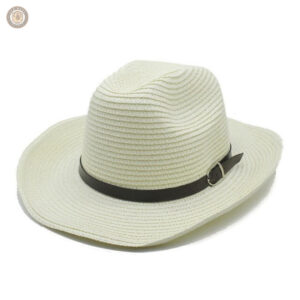 Accessoire de mode cowboy en paille, look décontracté et tendance