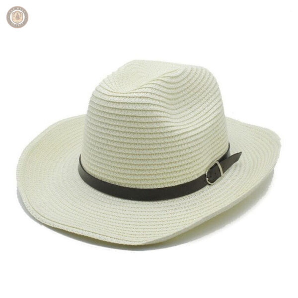 Accessoire de mode cowboy en paille, look décontracté et tendance