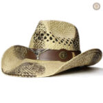 Chapeau de Paille Western au style cowboy