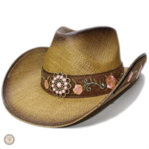 Chapeau de Western en Paille pour femme, style cowboy