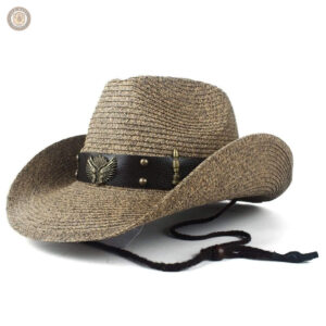 Chapeau de paille western style cowboy pour outdoor