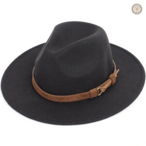 Chapeau de cowboy avec bord large et design rond