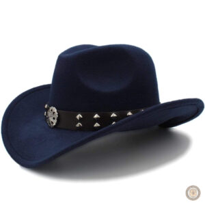 Chapeau de Western à Bord Court en style cowboy