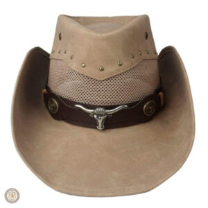 Chapeau de cowboy noir avec large bord pour look western