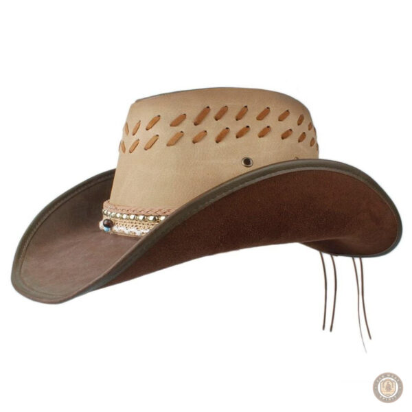 Chapeau Western pour femme, style cowboy élégant.