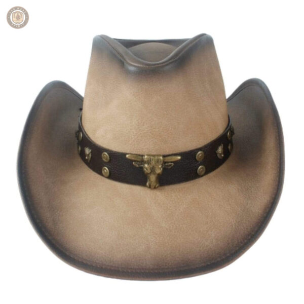 Chapeau cowboy en cuir élégant et robuste