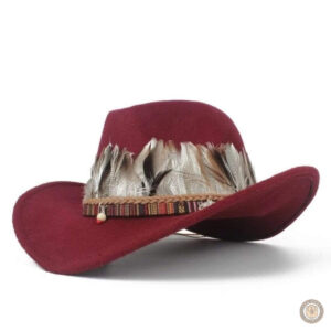 Chapeau femme cowboy élégant en style western