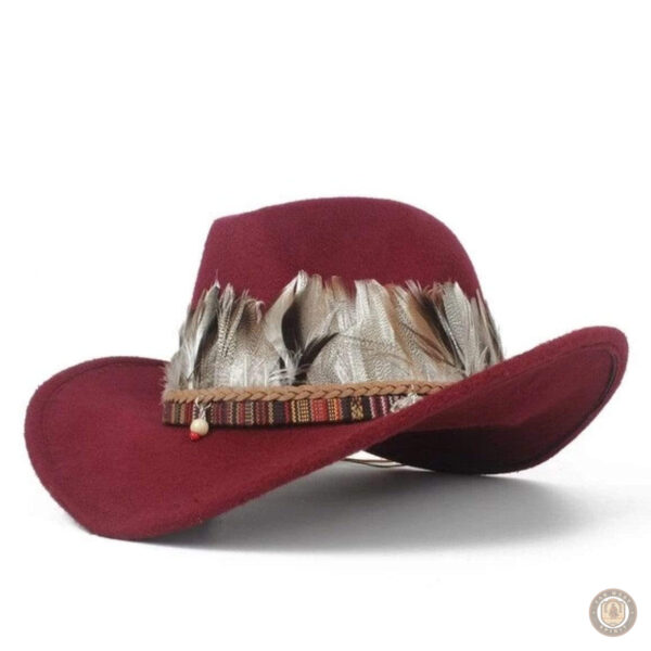 Chapeau femme cowboy élégant en style western