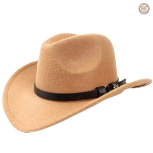Chapeau Western en feutre clair pour un style cowboy authentique