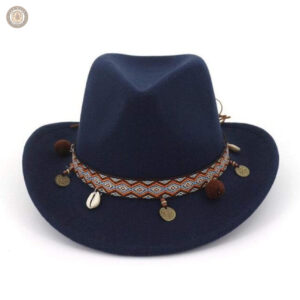 Chapeau western marron pour hommes et femmes
