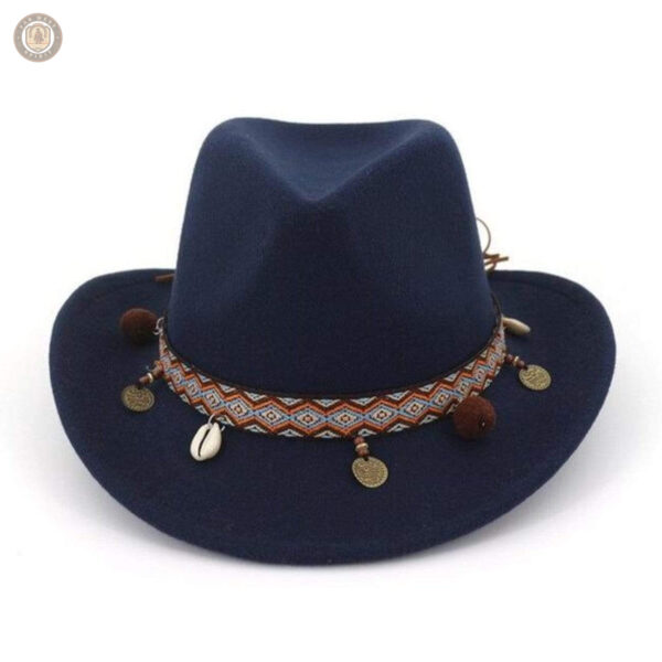 Chapeau western marron pour hommes et femmes