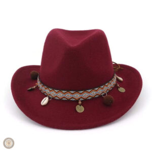 Accessoire de cowboy en cuir marron