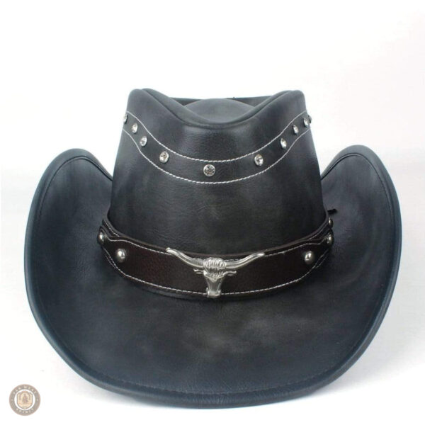 Accessoire de mode western en noir, parfait pour les amateurs de cowboy