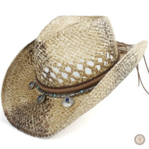Chapeau cowboy en paille pour style country western