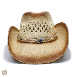 Chapeau de paille pour femme, style western, idéal pour l'été