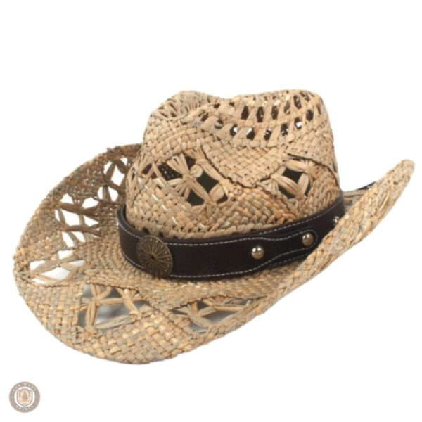 Chapeau Western en paille authentique pour un style cowboy