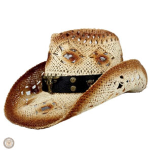 Chapeau de cowboy féminin avec motif vache