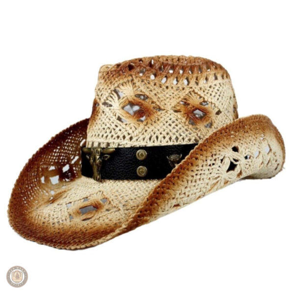 Chapeau de cowboy féminin avec motif vache