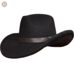 Chapeau cowboy Western Wear en feutre noir