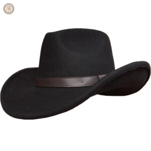 Chapeau cowboy Western Wear en feutre noir