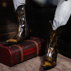 Bottes cowboy pour homme, design classique et confort optimal