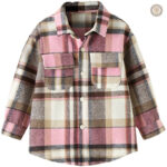 Chemise à carreaux pour fille style cowboy