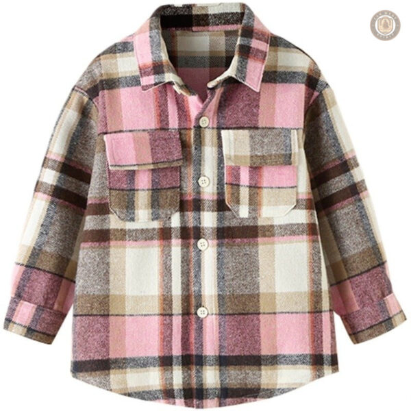 Chemise à carreaux pour fille style cowboy