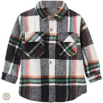 Vêtements à carreaux pour petite fille, thème cowboy