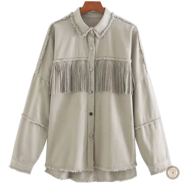 Chemise à franges tendance pour les fans de style western