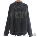 Chemise western femme avec franges élégantes
