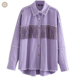 Vêtement western à franges pour un look tendance féminin