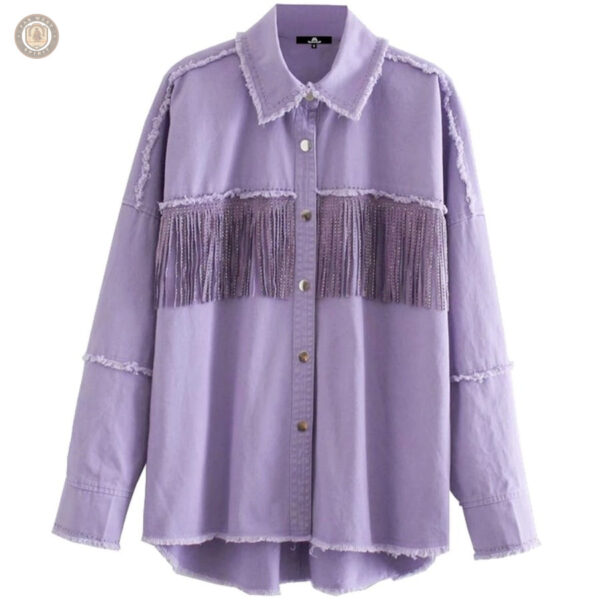 Vêtement western à franges pour un look tendance féminin