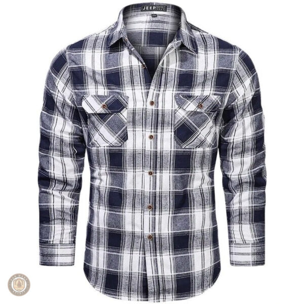 Chemise à carreaux style cowboy pour homme