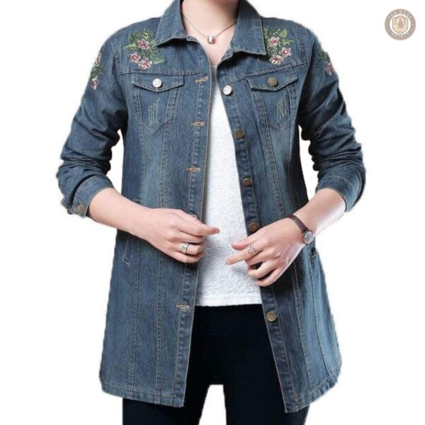 Chemise western brodée femme, style décontracté et élégant