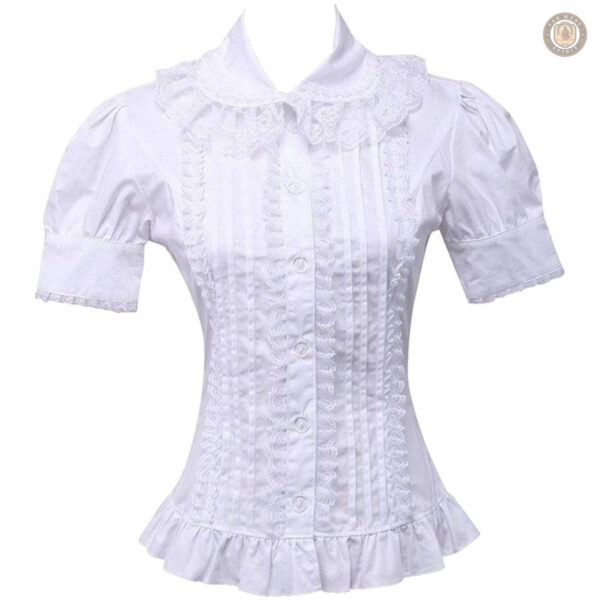 Chemise brodée pour femme style country