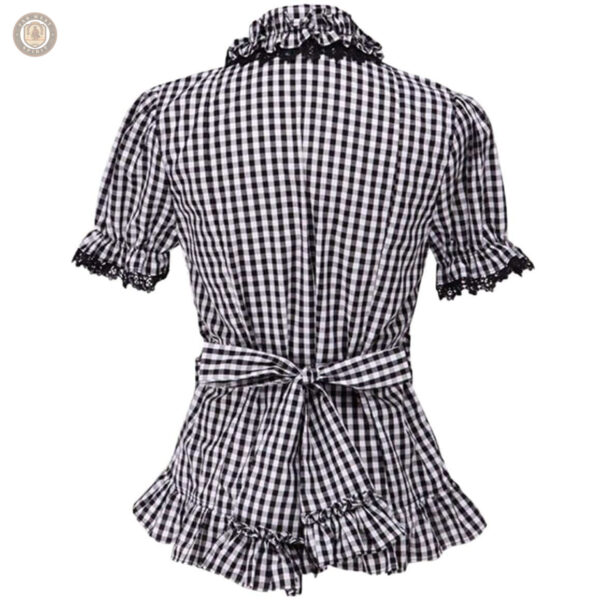 Vêtement western féminin à motifs carreaux