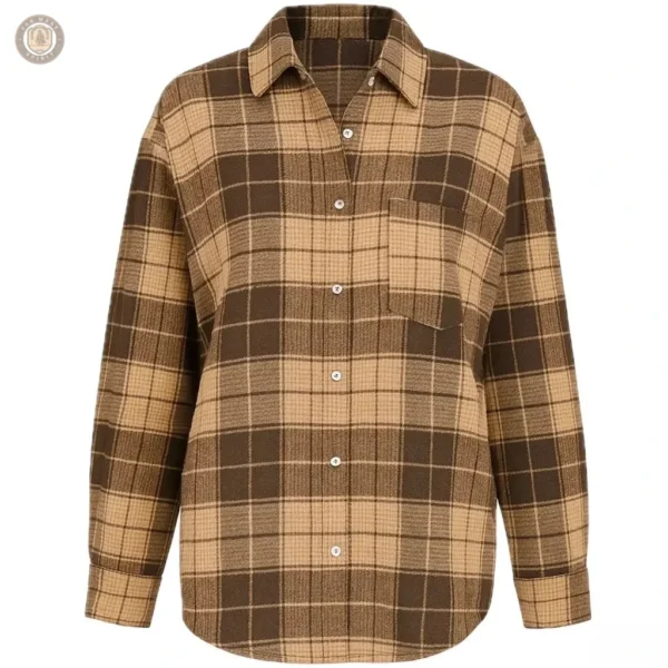 Chemise marron femme style country