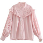 Chemise rose femme style western country