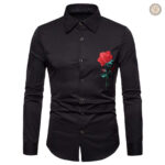 Chemise cowboy brodée pour homme, style western