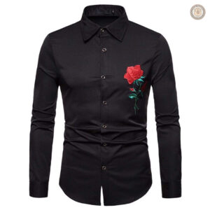 Chemise cowboy brodée pour homme, style western