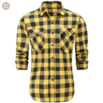 Chemise cowboy jaune pour homme