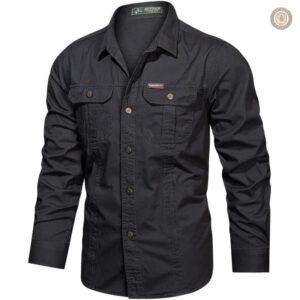 Chemise cowboy noire pour homme