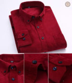 Vêtements western homme, chemise rouge à manches longues