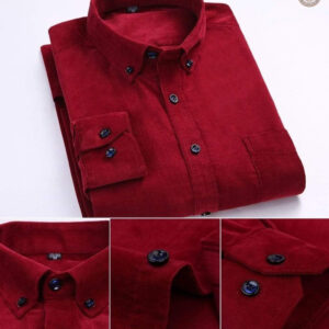Vêtements western homme, chemise rouge à manches longues