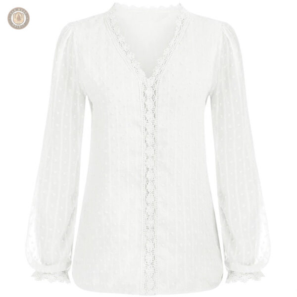 Chemise cowgirl blanche pour femme, style western élégant