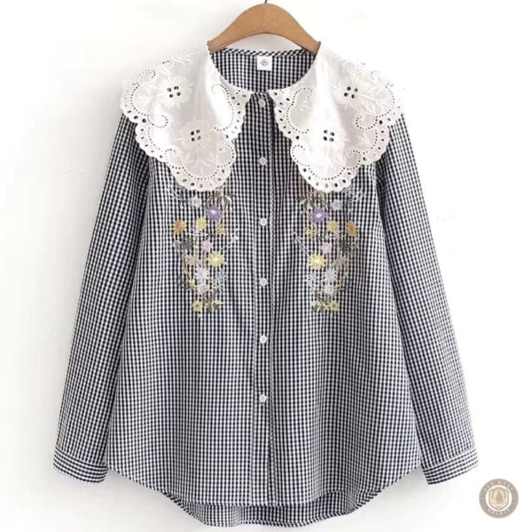 Chemise à motifs country, parfaite pour une tenue décontractée féminine
