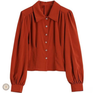 Chemise Country Rouge pour femme, style western élégant