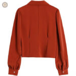 Chemise rouge à motifs pour un look western féminin tendance