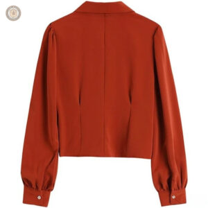 Chemise rouge à motifs pour un look western féminin tendance