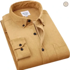Chemise beige style cowboy pour homme